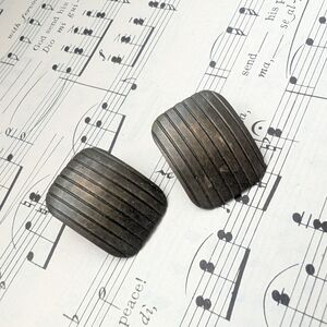 Vintage Metal Striped Earrings